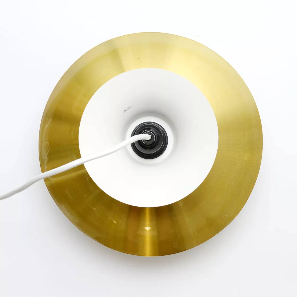 Golden vintage lamp, Denmark 1970s