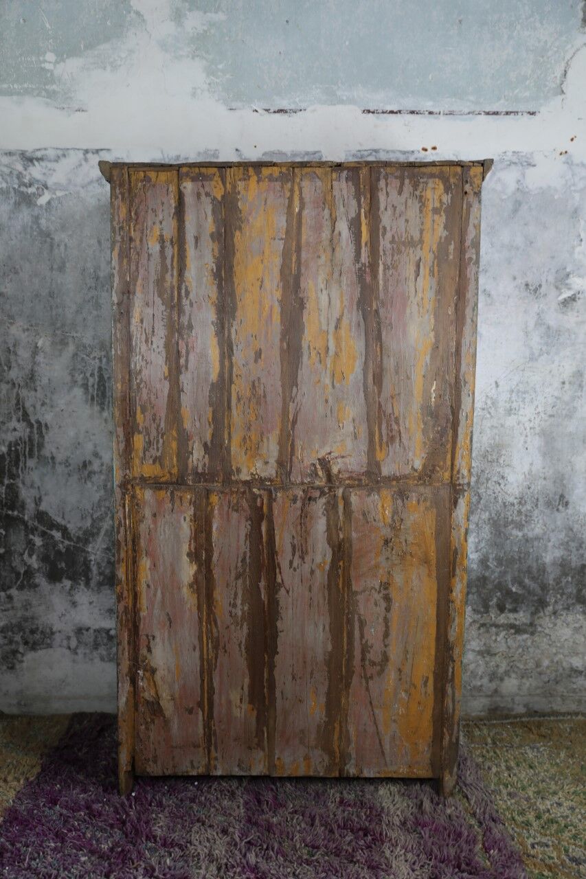 Blue patina cabinet 2 doors