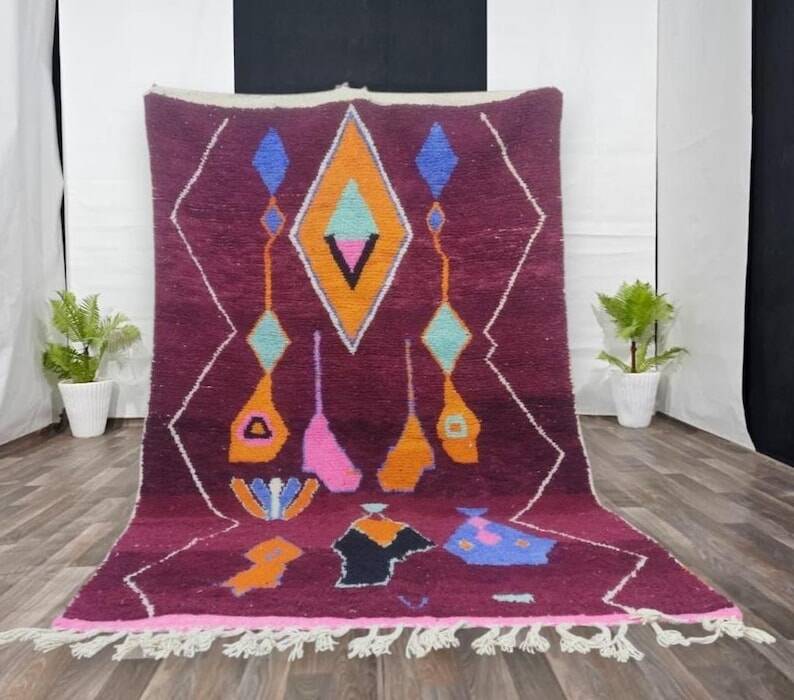 Traditional handmade Berber rug 250cm x 150cm