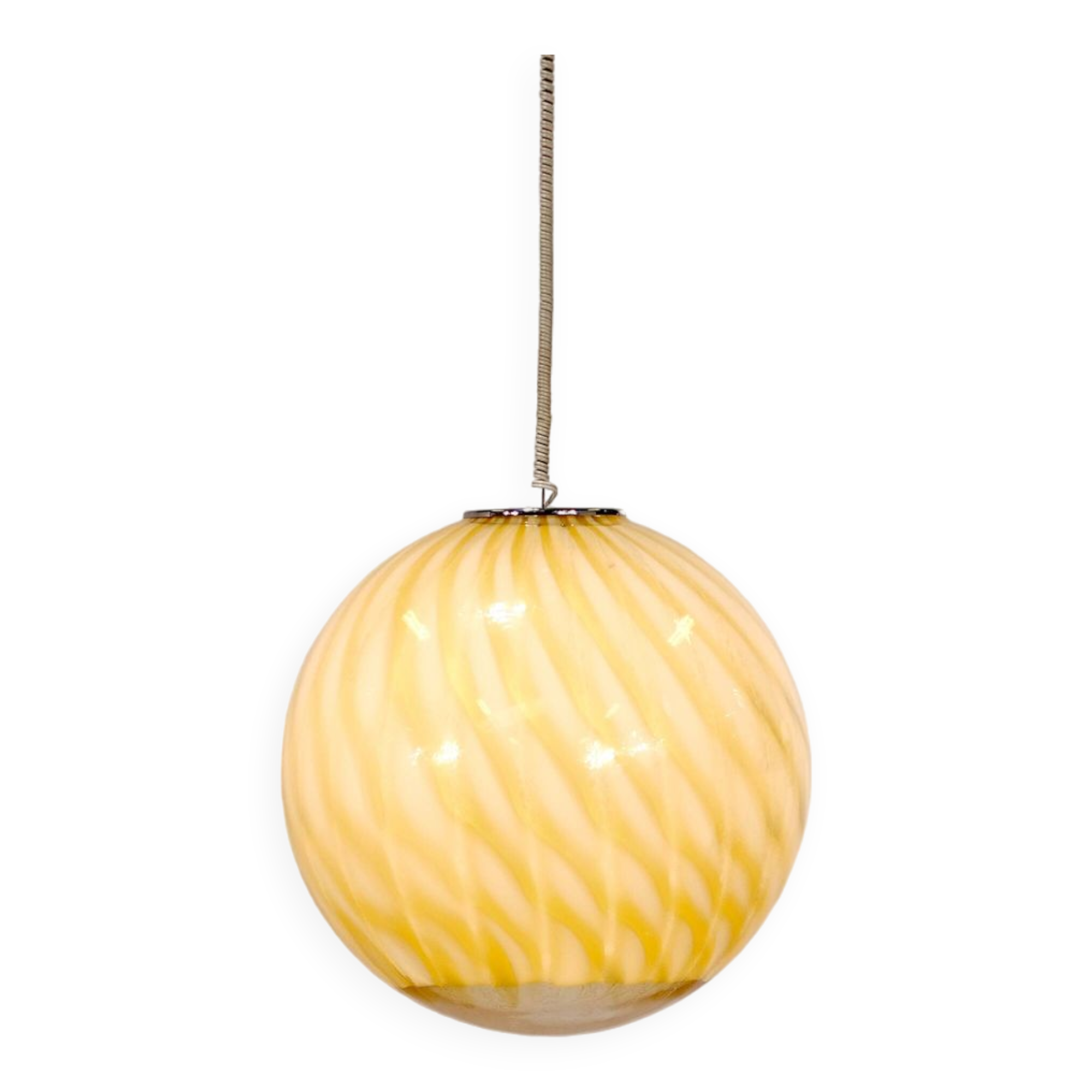 Murano glass pendant lamp by Venini - 1960s