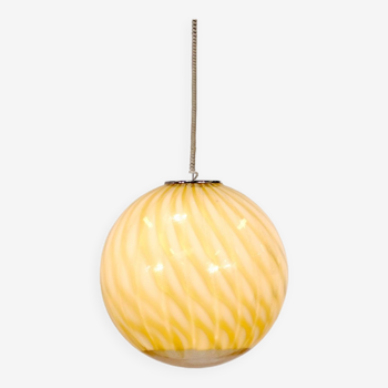 Murano glass pendant lamp by Venini - 1960s