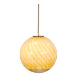 Murano glass pendant lamp by Venini - 1960s