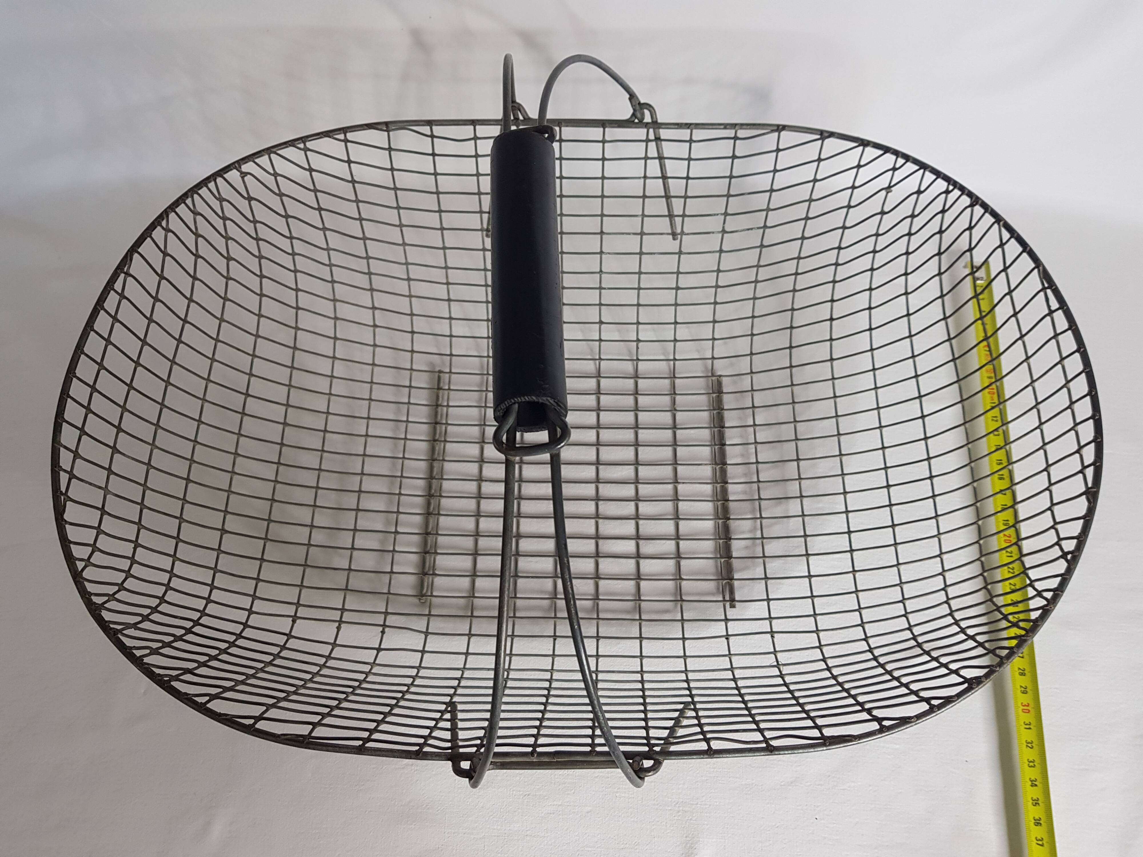 Panier de récolte grillagé en métal