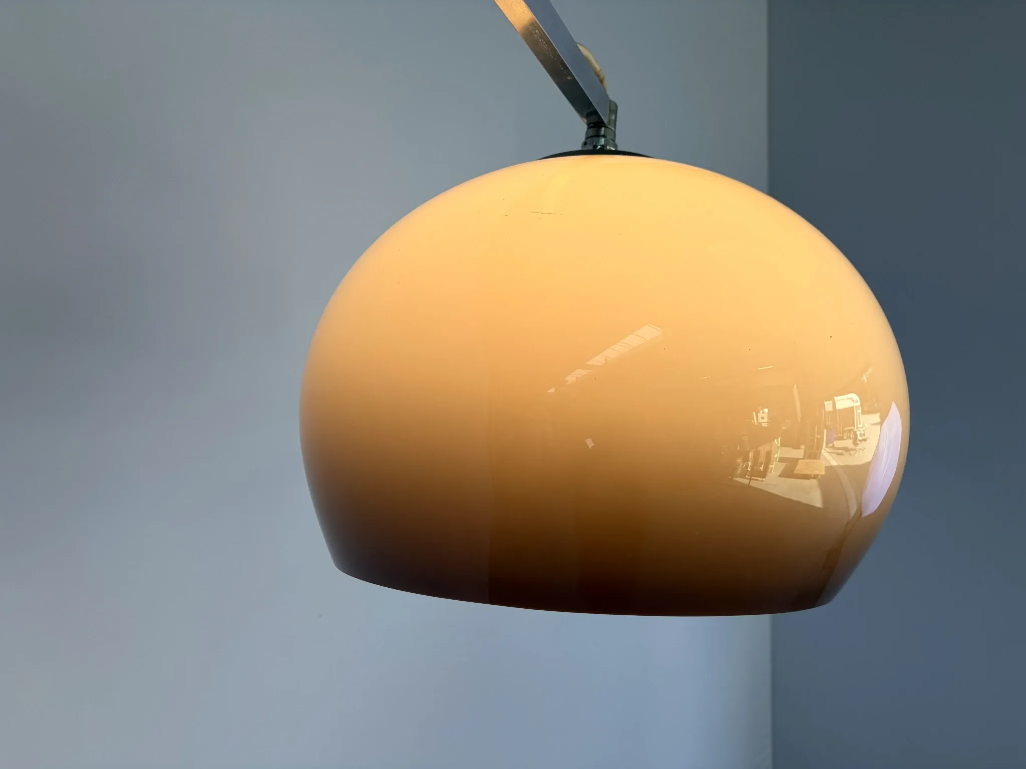 Large extendable arch floor lamp, 1970s