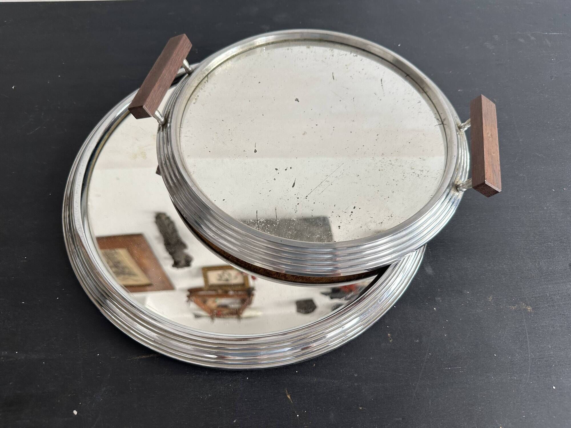Nested mirror trays Art Deco 1930s