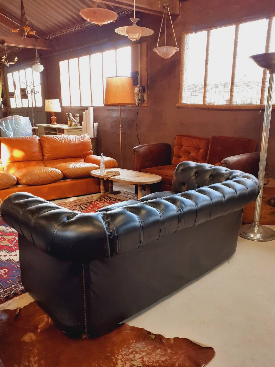 3-seater Chesterfield sofa