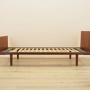 Teak bed, Danish design, 1960s, designer: Hans J. Wegner, manufacturer: Get