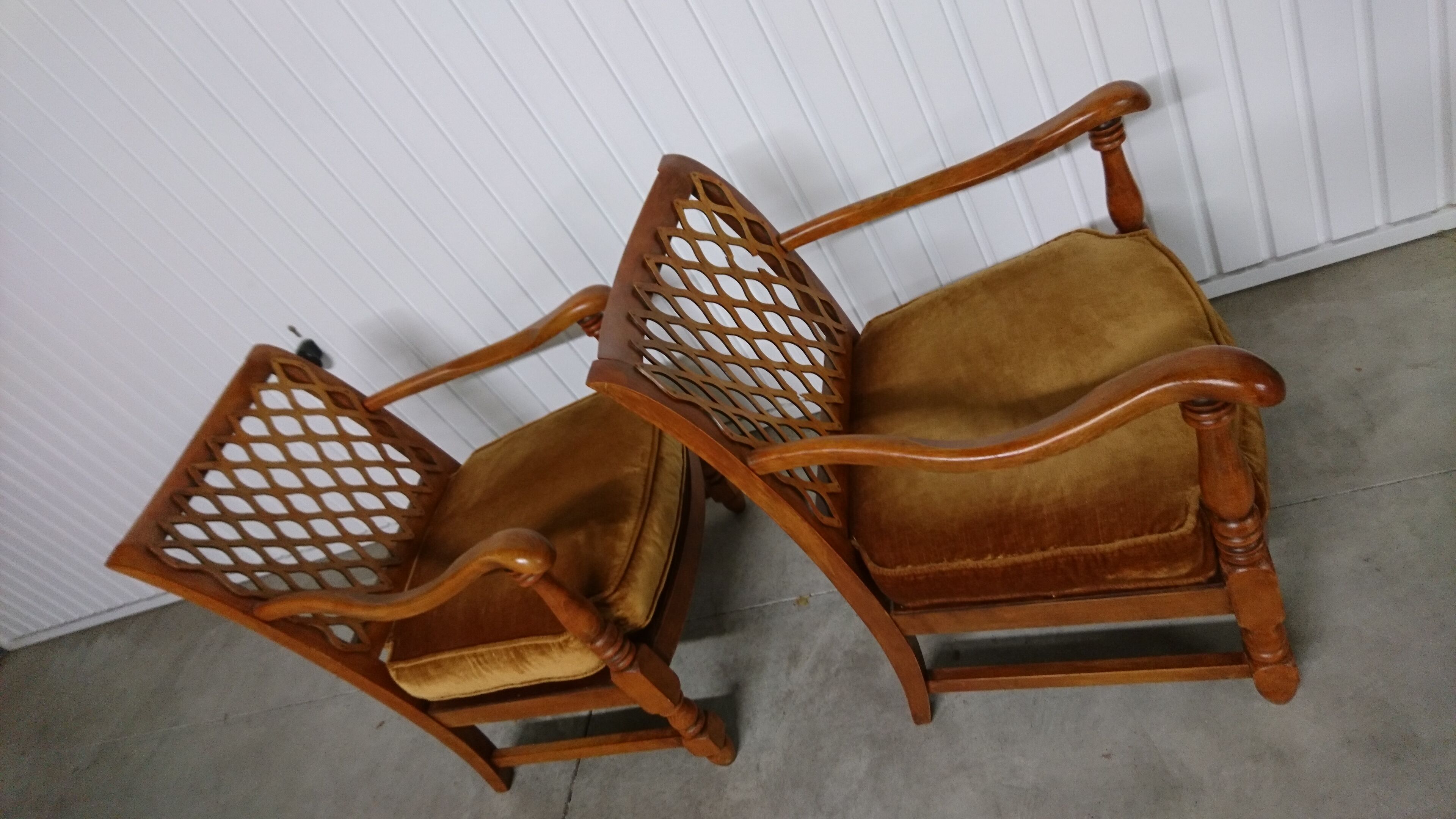 Pair of old colonial chairs