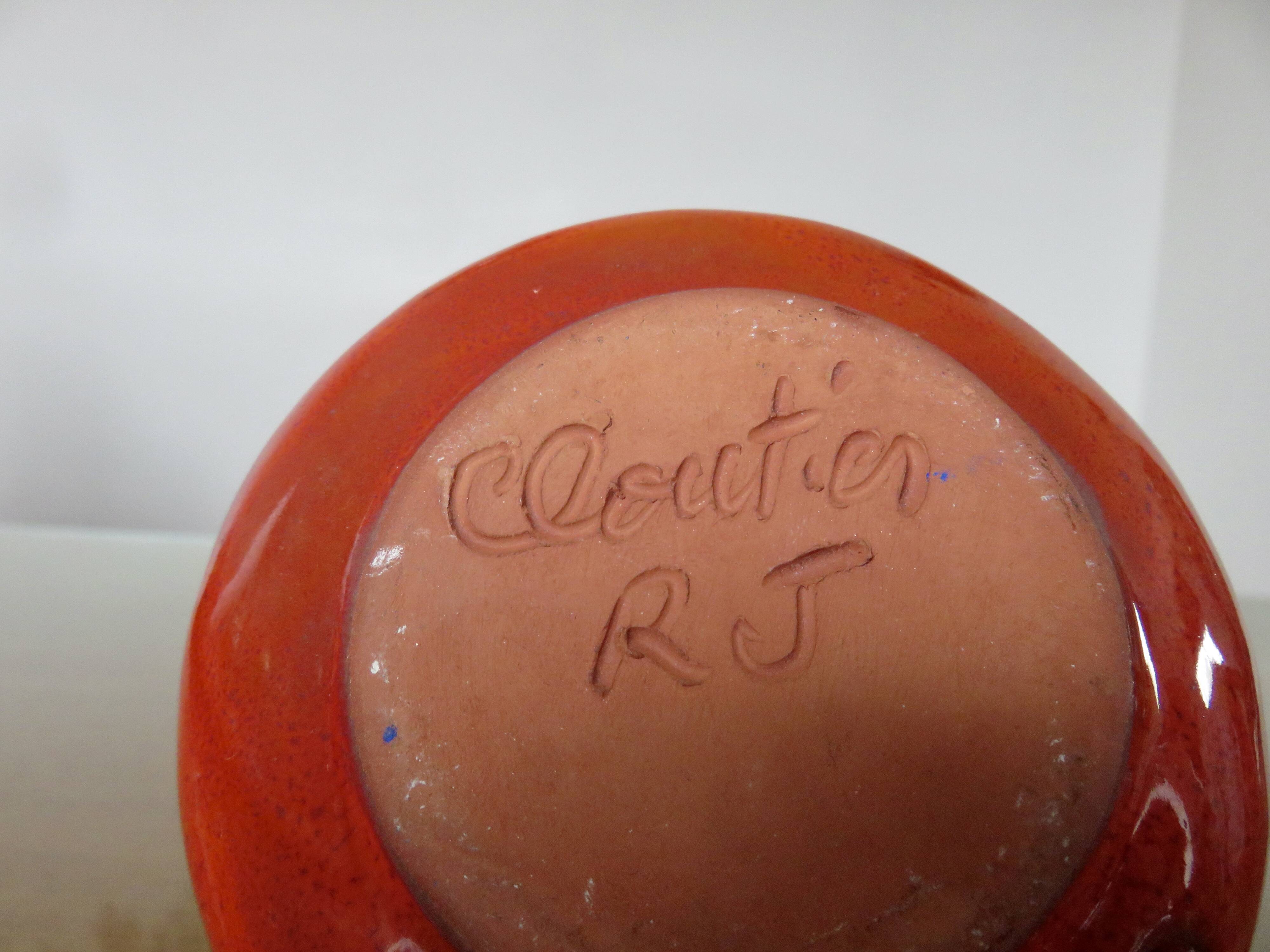 Lamp signed Robert & Jean Cloutier