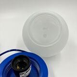 Blue table lamp Domec 80s