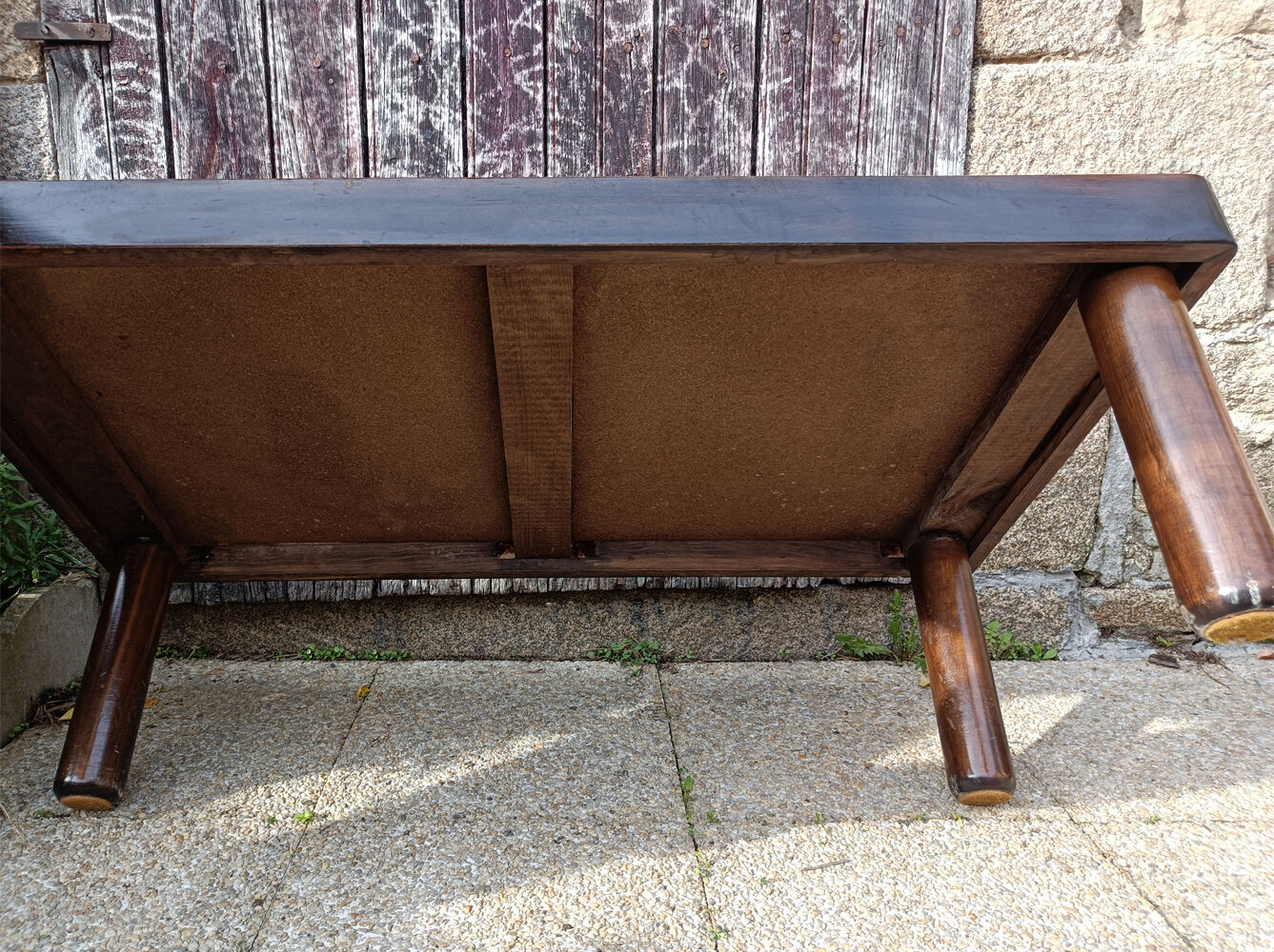 Rectangular herbarium coffee table, vintage 60s