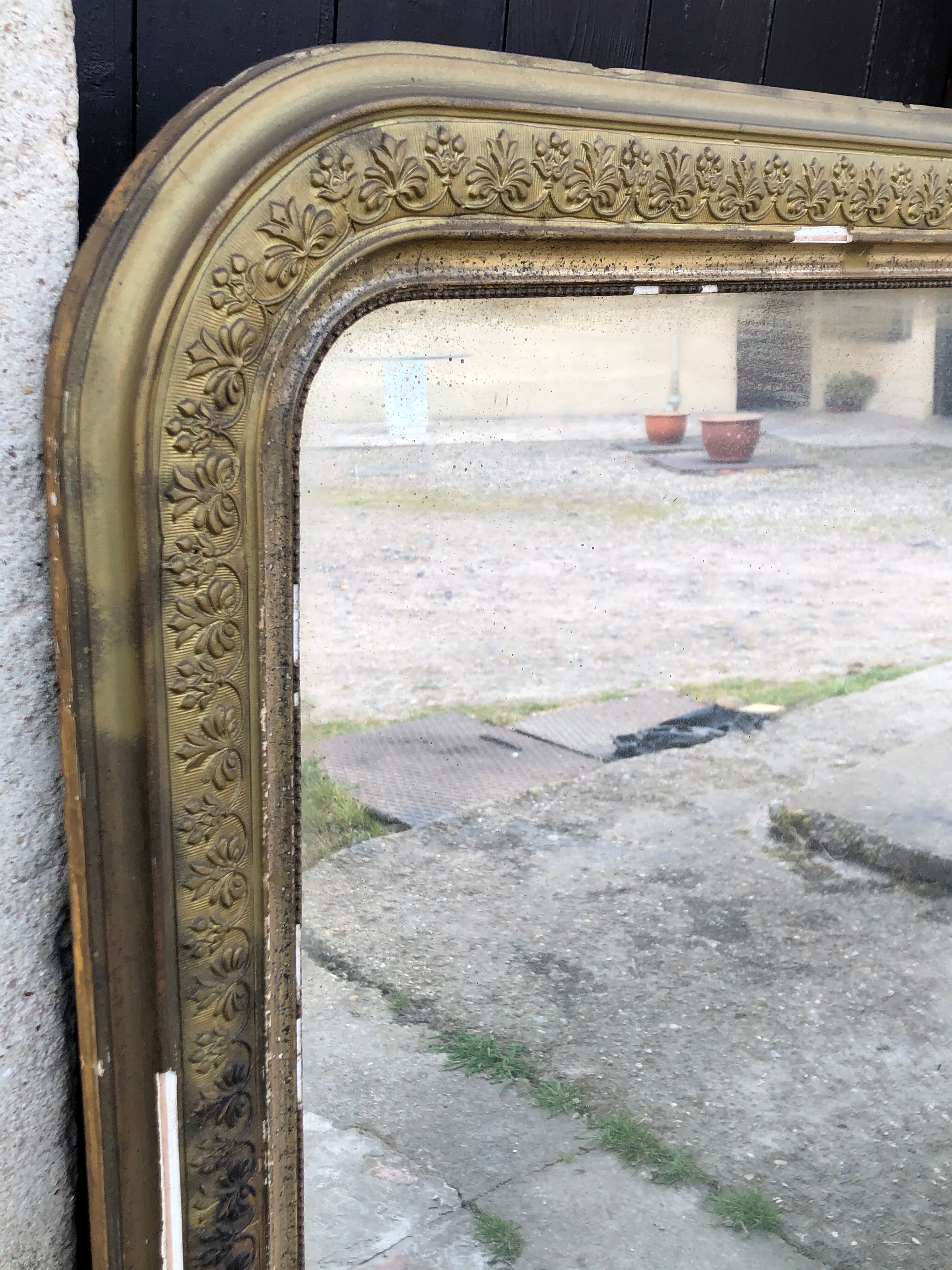 Glass mirror louis Philippe 83x116cm