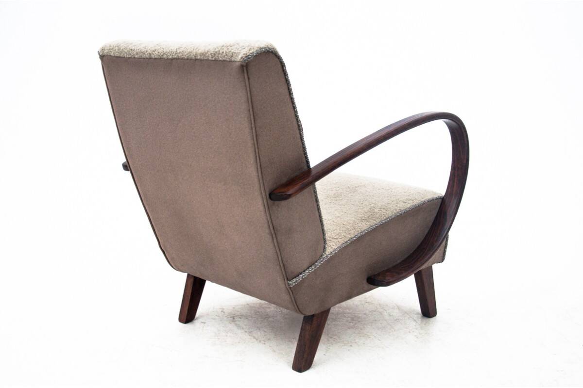 Art Deco armchairs designed by J. Halabala, Czechoslovakia, 1930s.