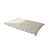 Tapis Beni Ouarain 235×155 cm – Ivoire minimaliste, AZO-781