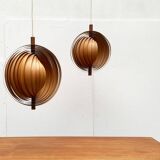Mid-Century Teak Moon Lamps, 1960s, set of 2