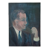 Portrait of a man with a pipe