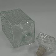Vintage glass carafe with stopper