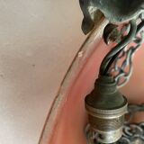 Art Deco pendant light in marbled glass