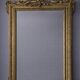 Antique gilded mirror with a sculpted pediment – Napoléon III period – 19th century
