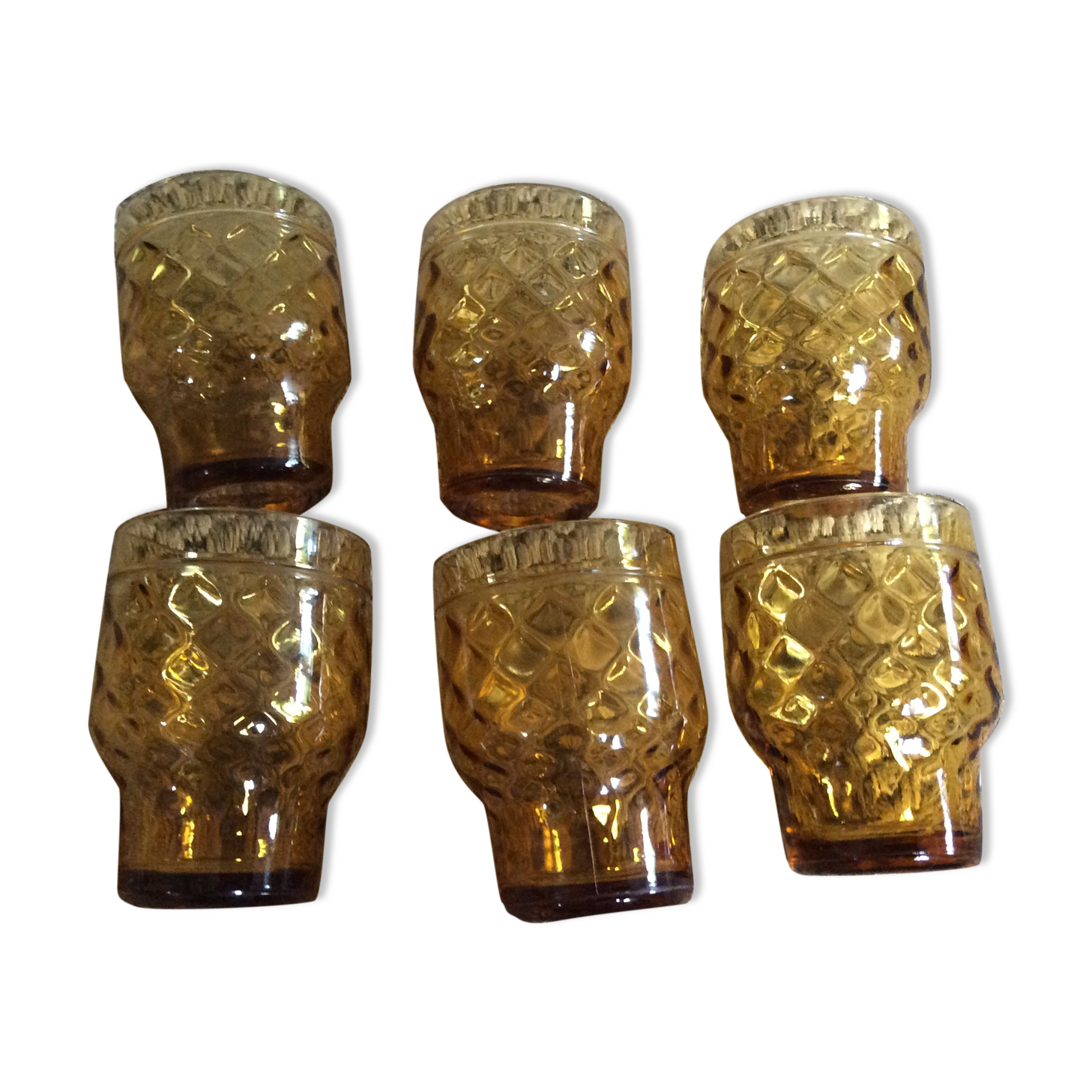 Set of 6 vintage glasses