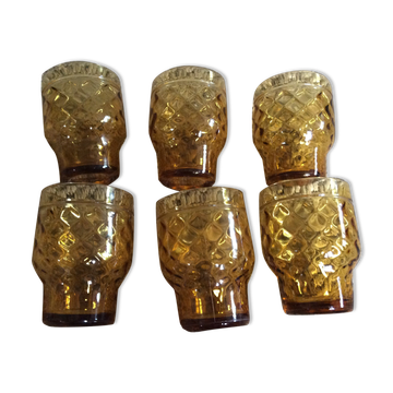 Série de 6 verres vintage