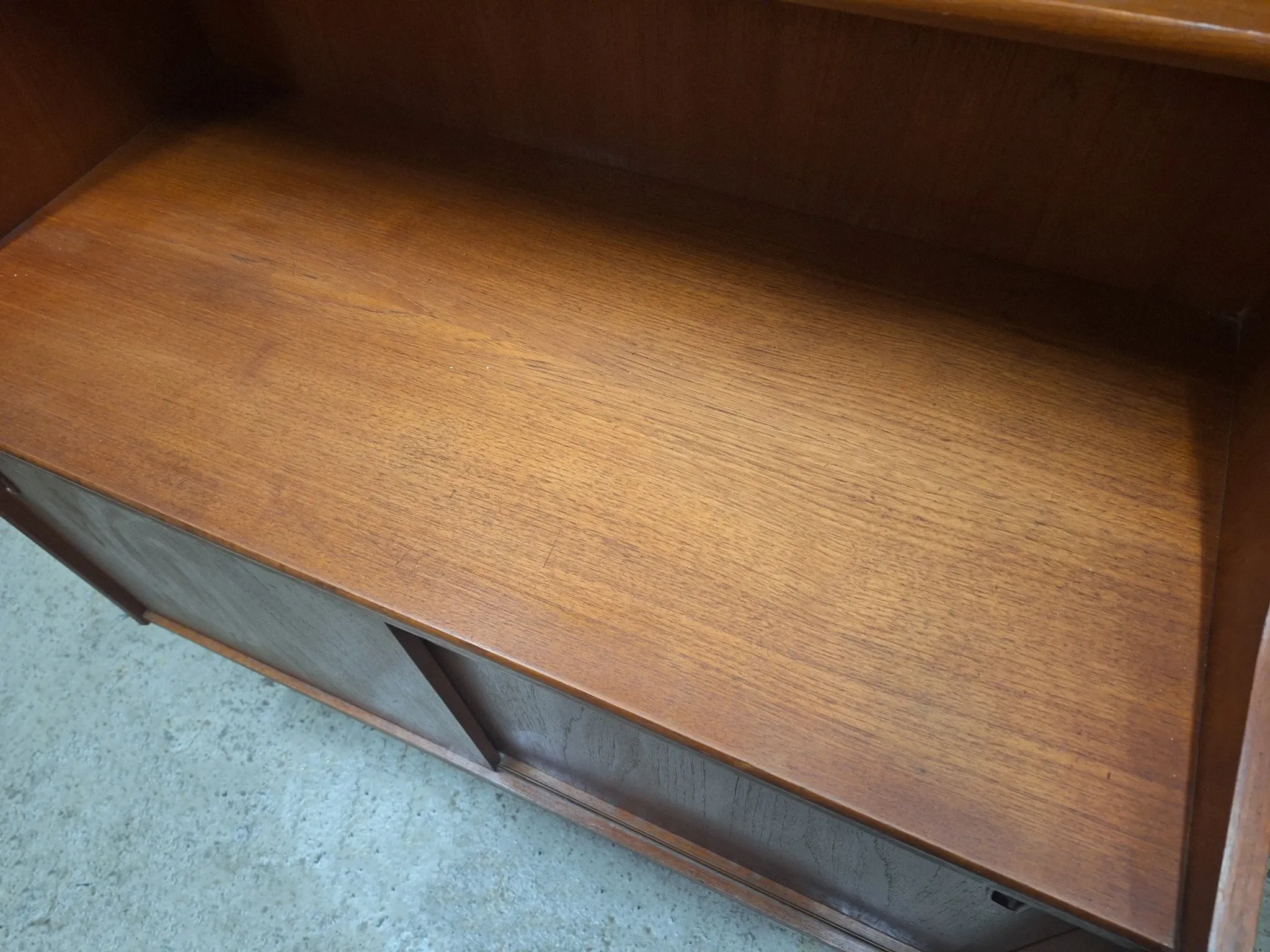 Danish teak bookcase Johannes Sorth attr., 1960s
