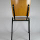 Marko school chair by Ynske Kooistra wood and metal 60s