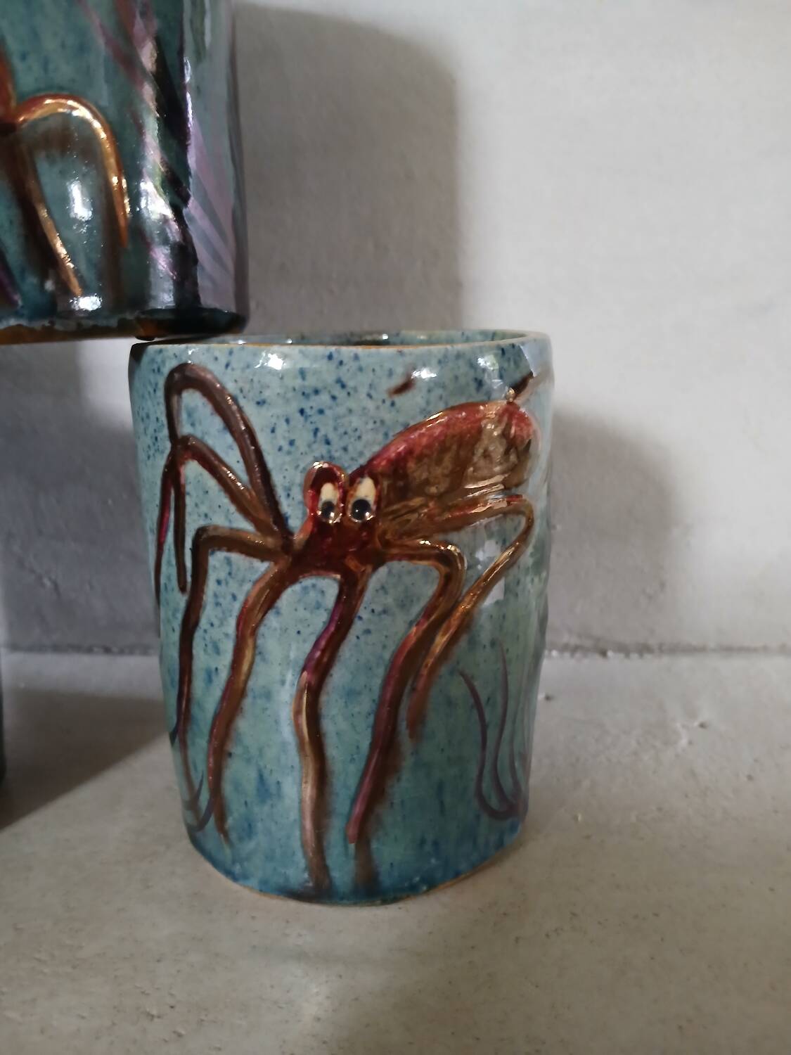 6 vintage handmade cups/mugs
