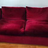 Habitat 3-seater velvet sofa bed