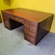 Bureau anglais antique avec placage de palissandre, datant d’environ 1900