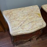 Pair of marquetry bedside tables