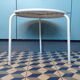 Table basse de jardin en tôle perforée