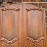 Pair of walnut doors
