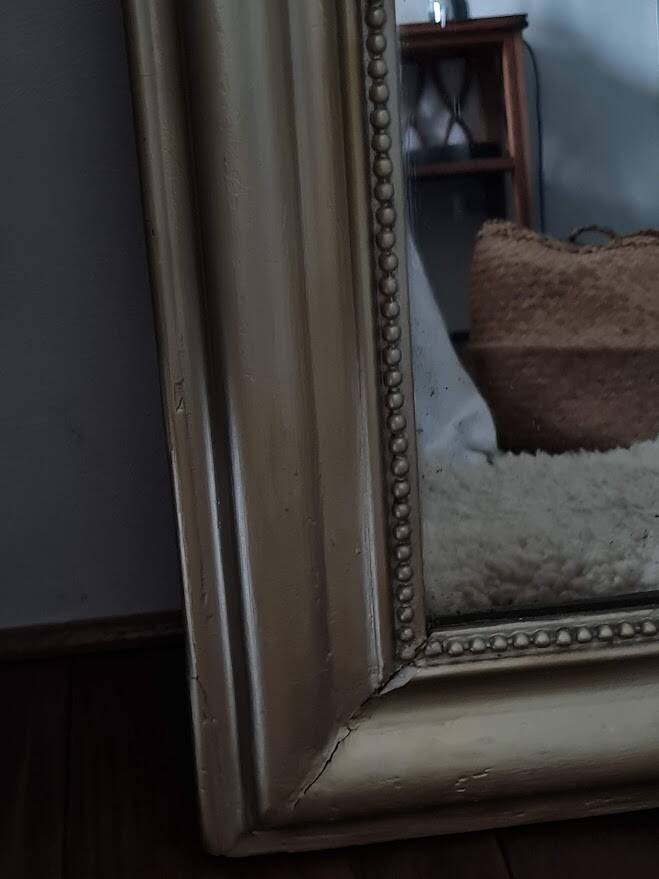 Antique gilt Louis Philippe mirror, 88 x 72