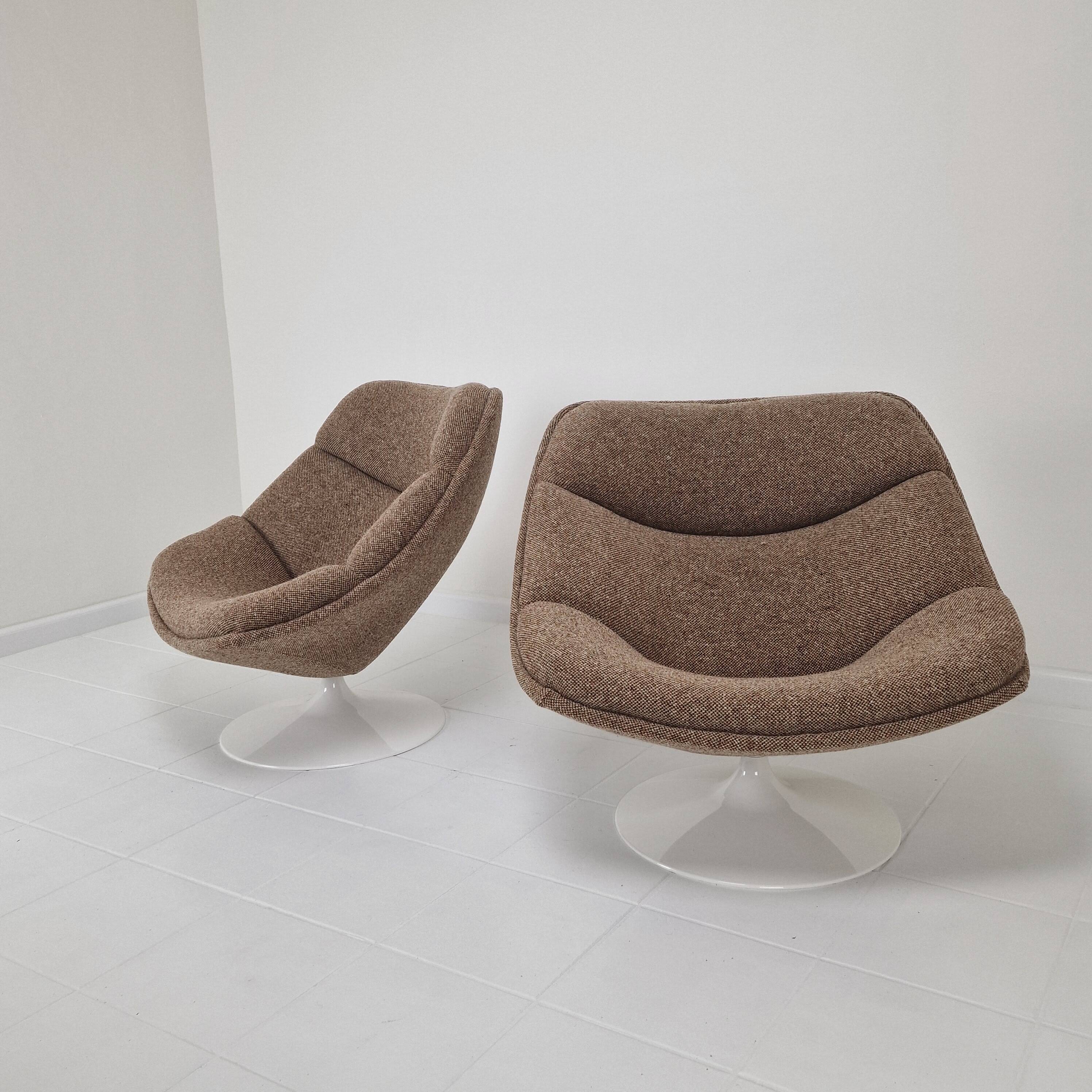 Set of 2 F557 Lounge Chairs by Pierre Paulin for Artifort, 1960s