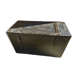 Black wooden trunk