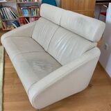 Steiner leather sofa model Faubourg