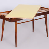 Table basse, plateau pivotant, hêtre, Umakart, Tchéquie, années 1950