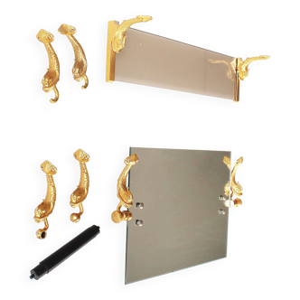 Original 1960’s French Brass ‘Koi’ bathroom set