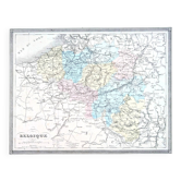 Old Spain, printed map from 1852.