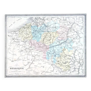 L'ancienne Espagne, carte imprimée en 1852.