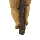 Vintage Solid Wood Angel Cherub Statue Hand Painted 49cm
