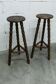 Paire de tabourets brutaliste 1960