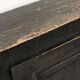Antique primitive black wood furniture, beautiful original patina from the late 19th century.