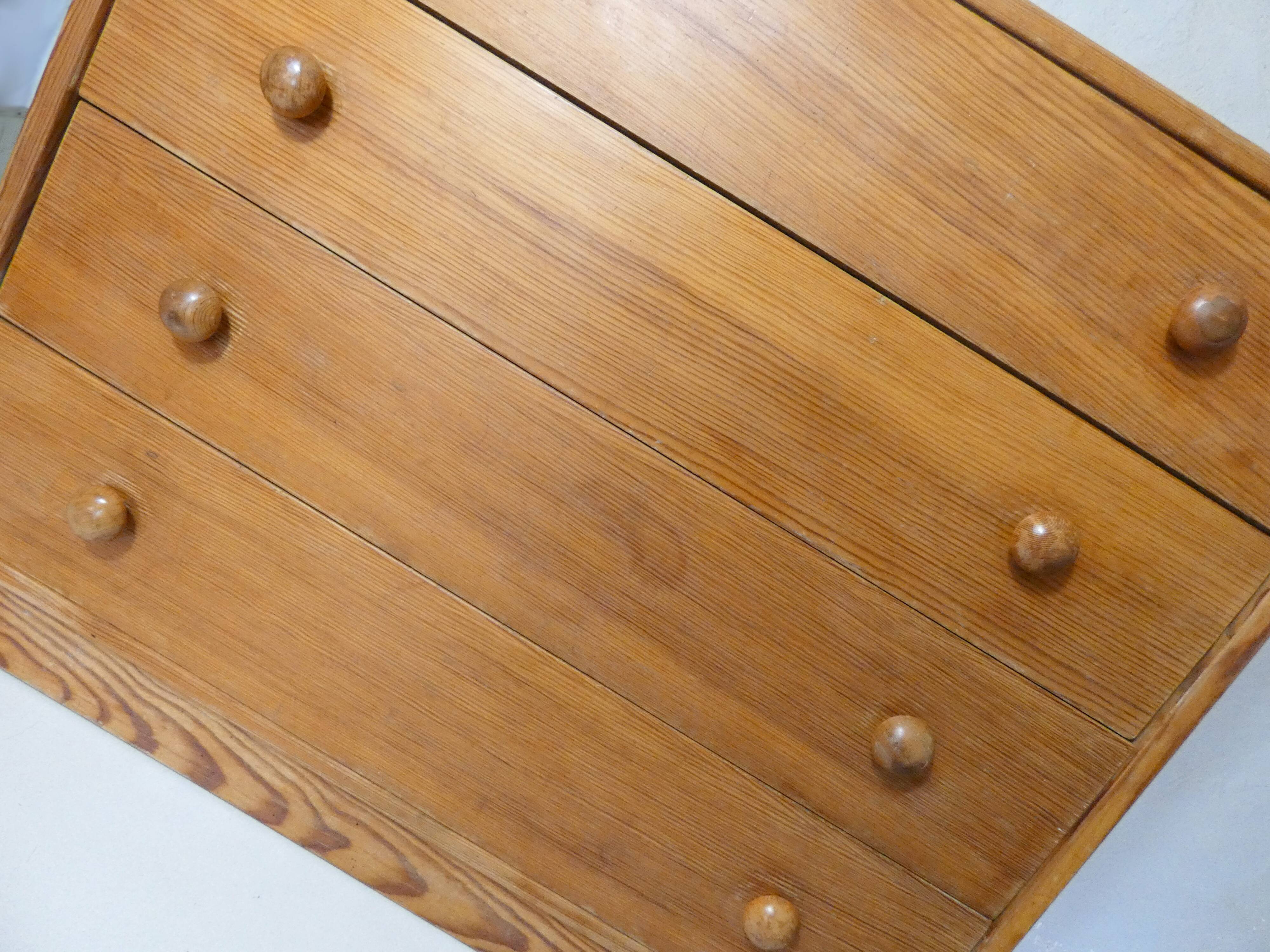 old vintage wooden chest of drawers GDR