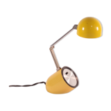 Space age yellow telescopic pill reading lamp by well-lite, honkong 1970s.