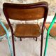 Set of 4 mismatched old school style chairs