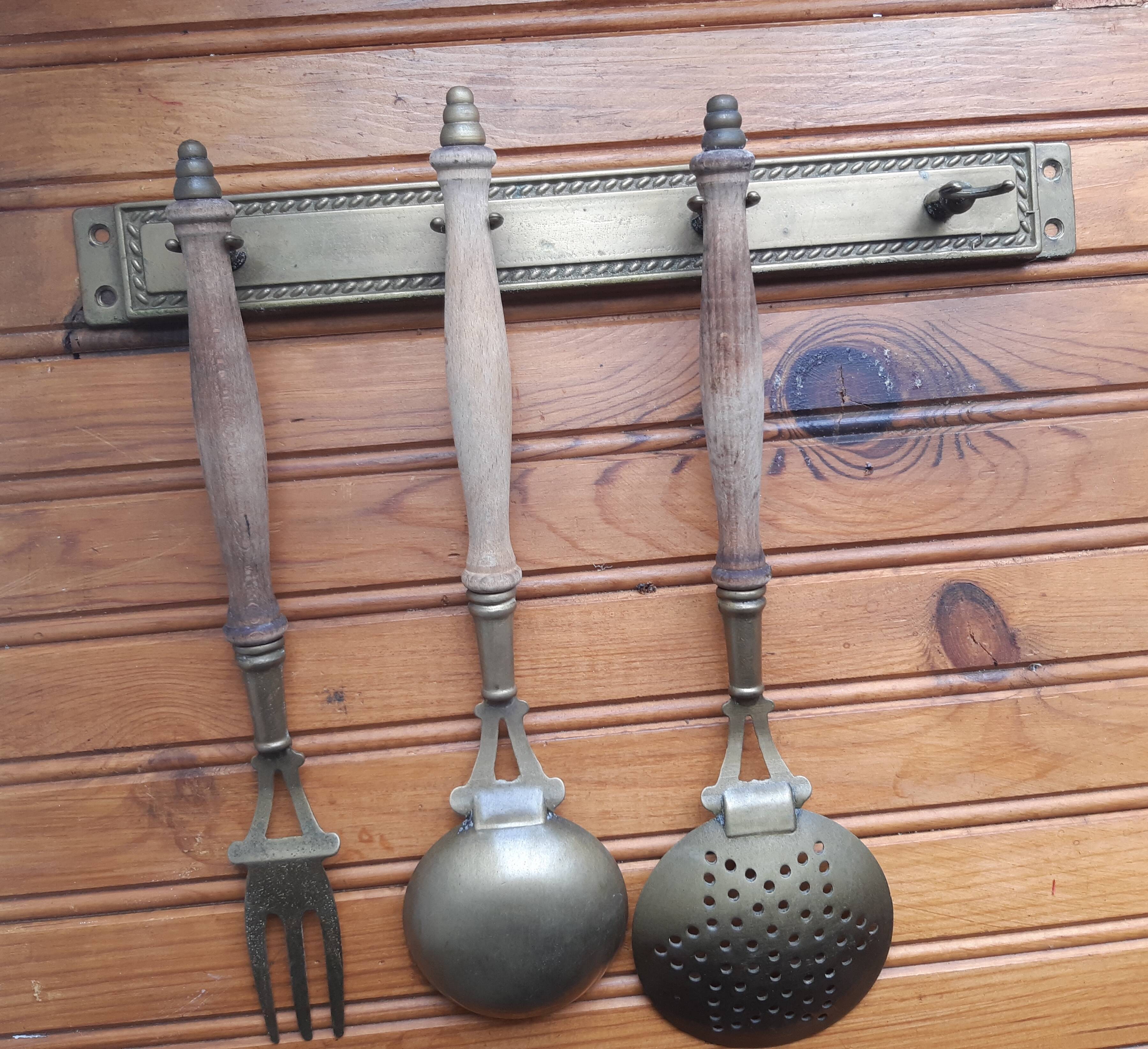Ustensiles de cuisine décoration en laiton