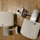 Vintage wall lamps in perspex and chrome metal 60s