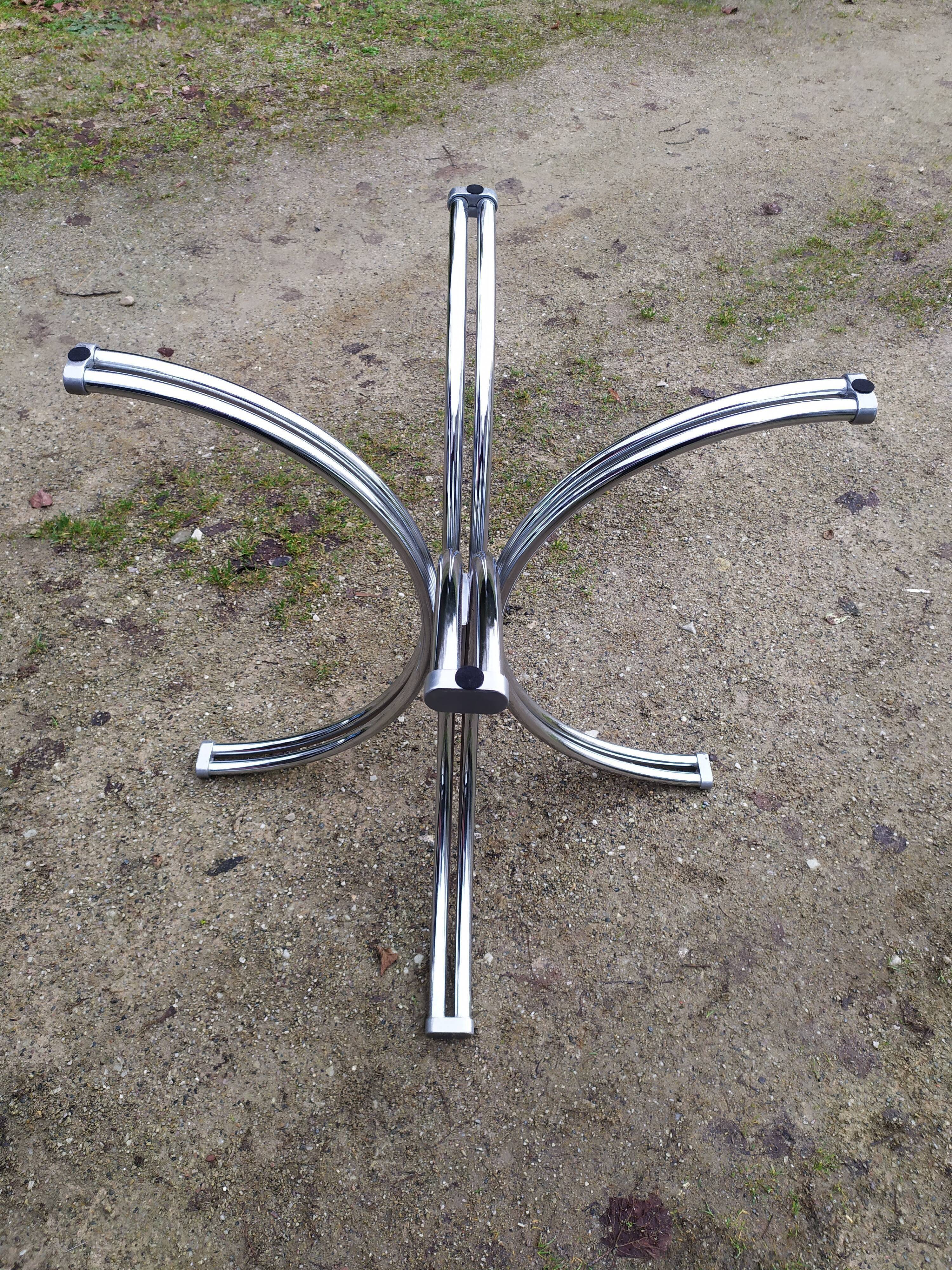 Glass dining table 70s - 130 cm